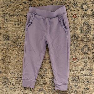 Little Sleepies Purple Joggers- Size 18-24mos.